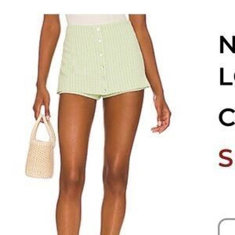 Lovers & Friends Gingham Print Skort Size Medium